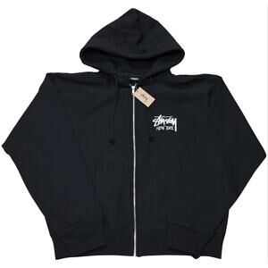 Stussy New York Exclusive Zip Up Hoodie Black